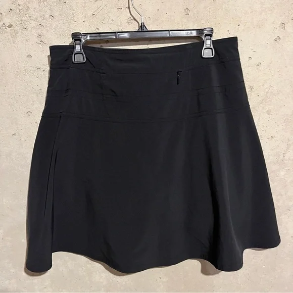 Athleta Black A Line School Day Skort Skirt Women’s Size 10 - Picture 3 of 10